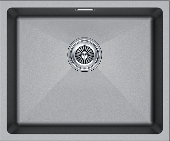 Кухонная мойка Paulmark LUMI 55UNI LU55-GRM 46х56 цвет серый металлик